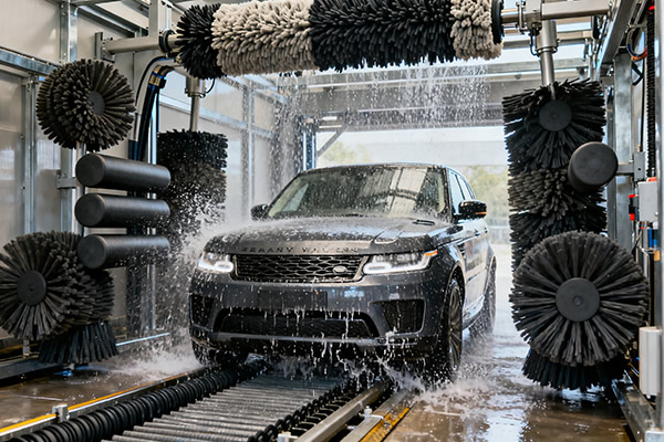 橡膠滾輪應(yīng)用于洗車行業(yè)